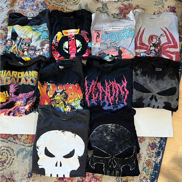 Marvel Other - Marvel T-shirts 10 of them size medium